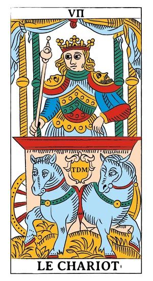 Marseille Tarot card — The Chariot